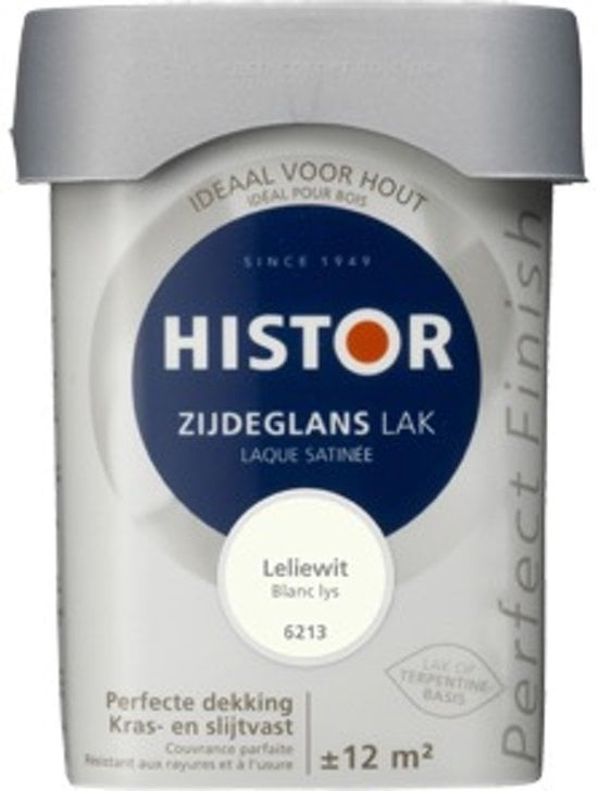 Histor Perfect Finish Zijdeglans Lak - 750 ml Leliewit