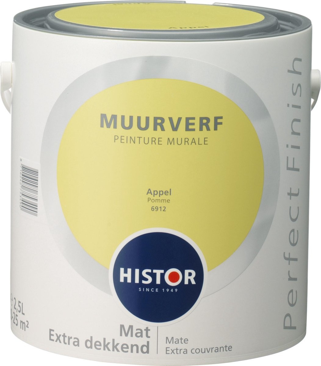 Histor Perfect Finish Muurverf Mat - Appel - 2,5 liter