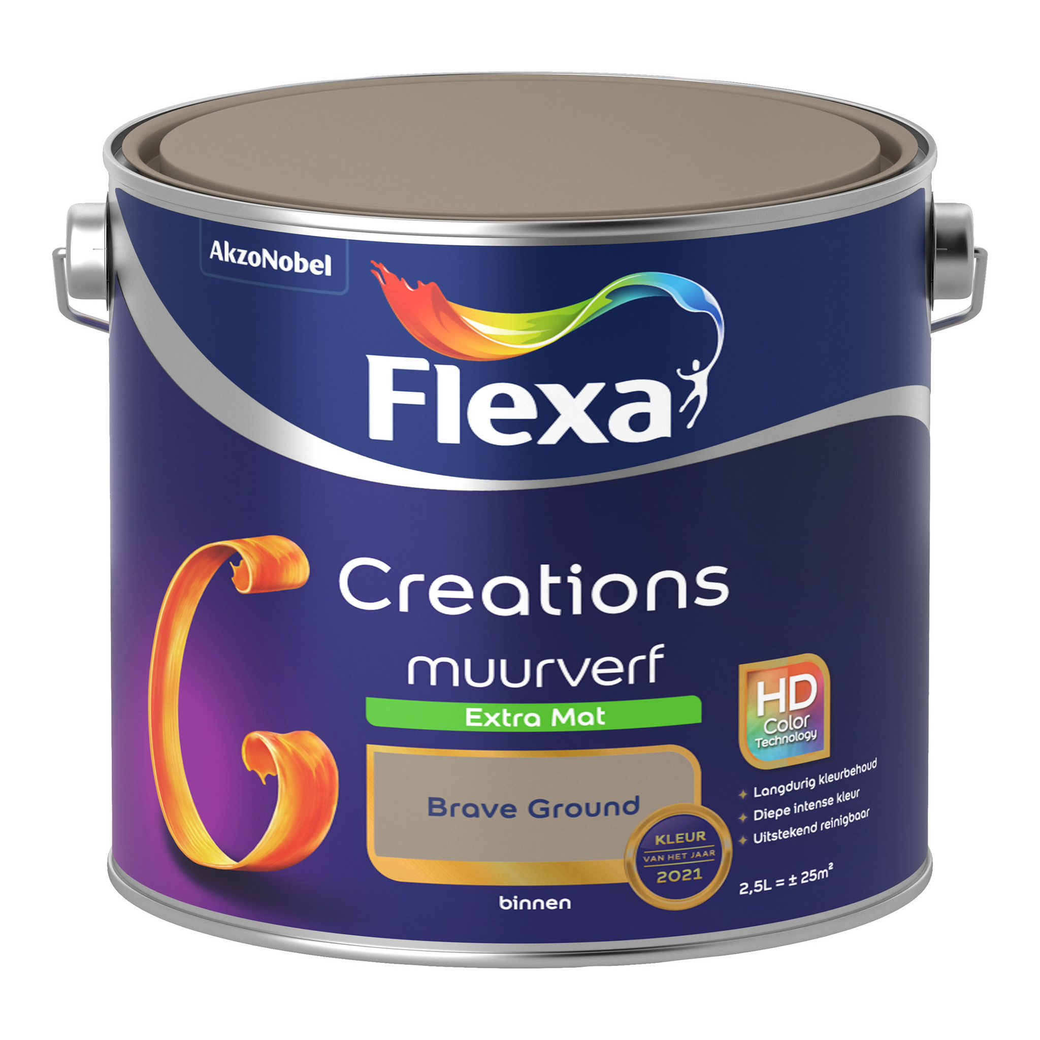 Flexa Creations Muurverf Extra Mat - Brave Ground - 2,5 liter
