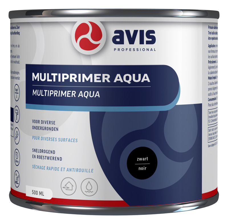 Avis Aqua Multi Primer - Zwart