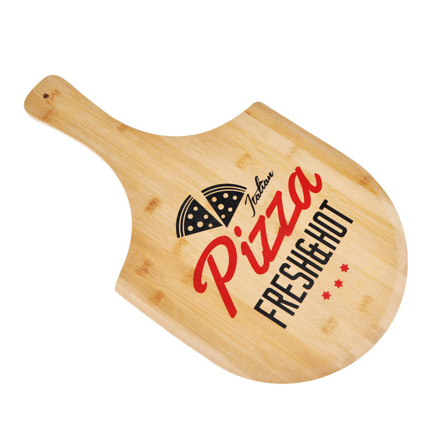 Decopatent® Bamboe Pizzaschep voor Pizza&apos;s Ø30 Cm - Pizzaplank met