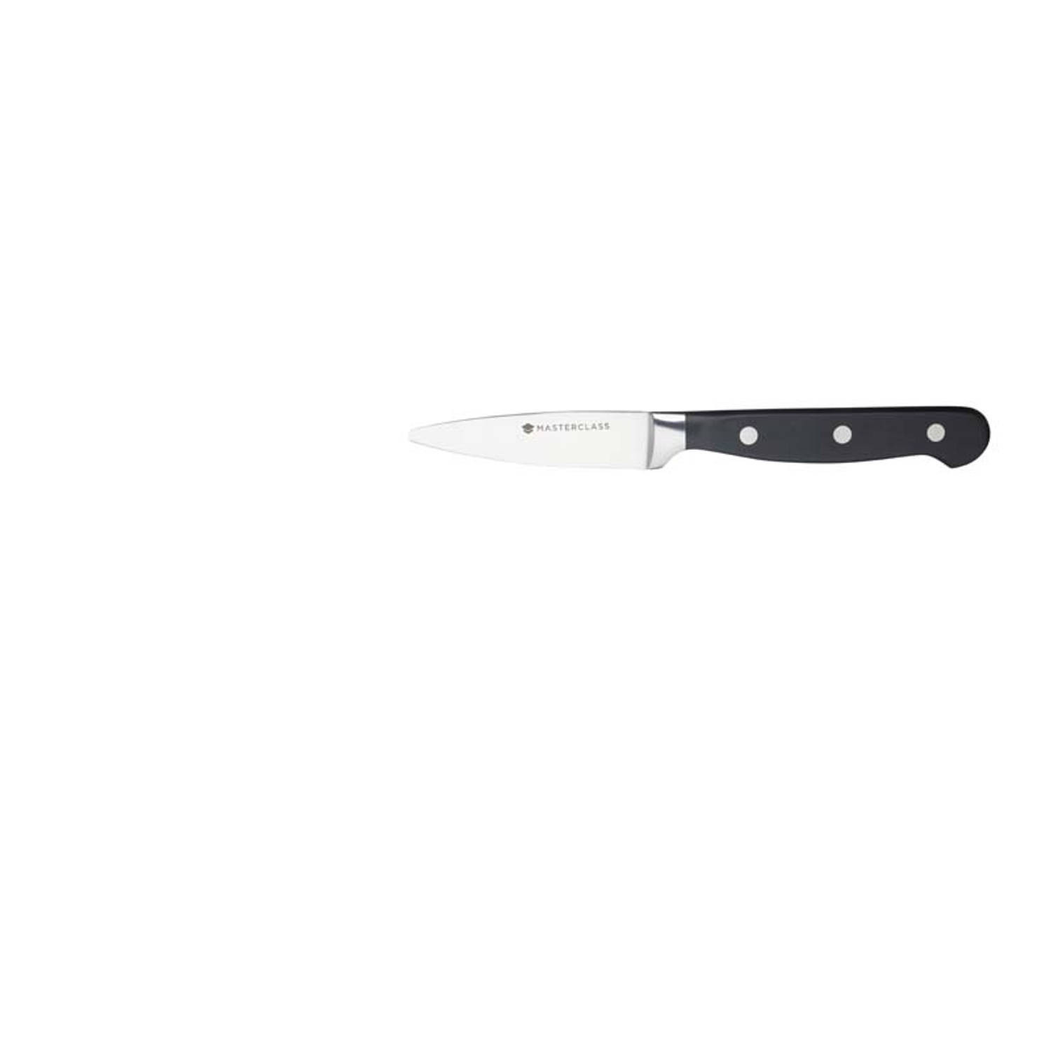 MasterClass - Schilmes 9cm, Afgeronde punt - Tipless - RVS Lemmet - Paring Knife - MasterClass Tipless