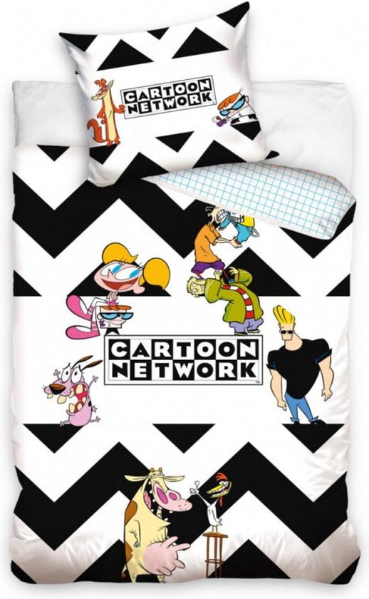 Cartoon Network Dekbedovertrek 90&apos;s Legends - 140 x 200 cm - 70 x 90 cm - Katoen