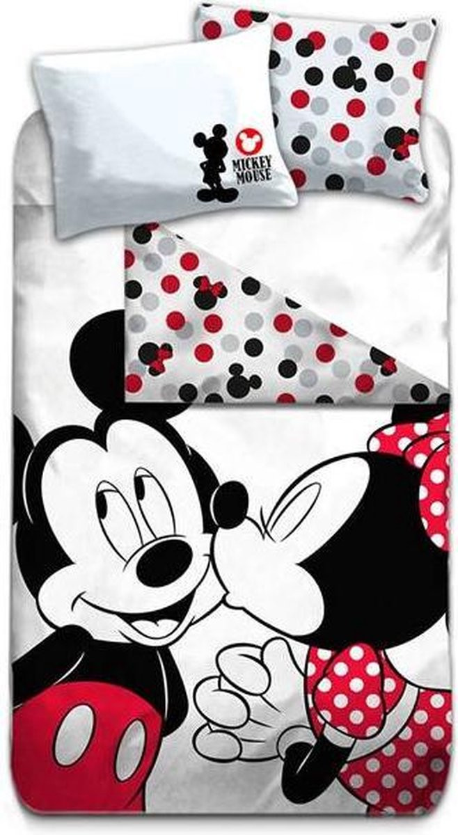 Disney Minnie Mouse Dekbedovertrek Kiss - 140 x 200 cm - Polyester