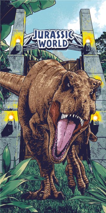 Jurassic World Strandlaken Roar 70 x 140 cm