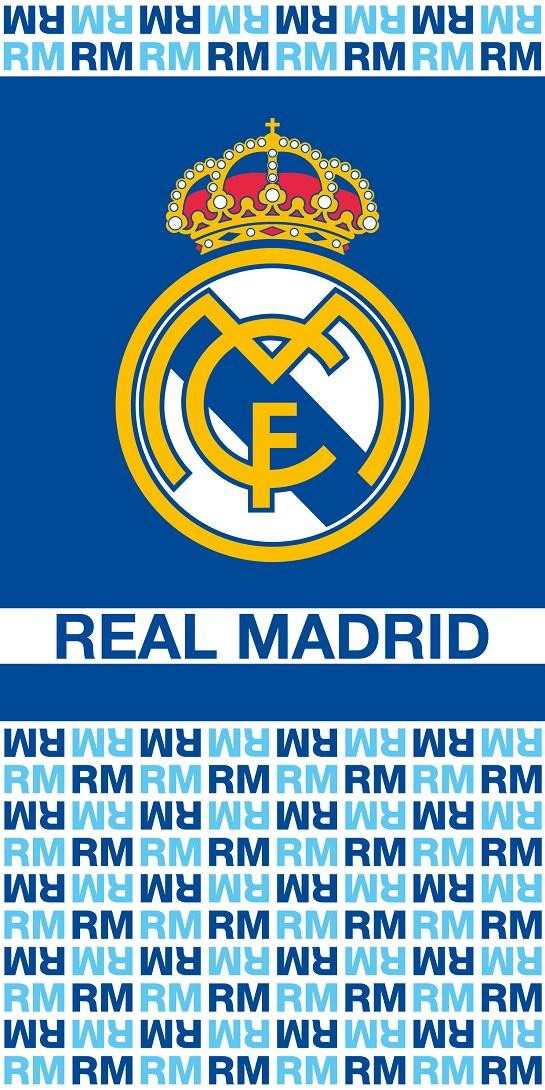 Strandlaken Real Madrid blauw - 70 x 140 cm