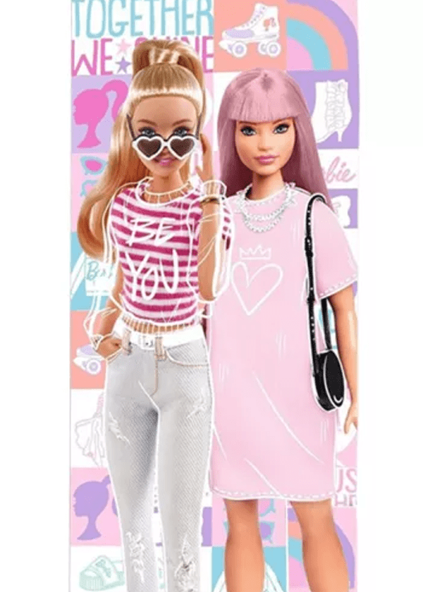 Barbie strandlaken Together - 70 x 140 cm