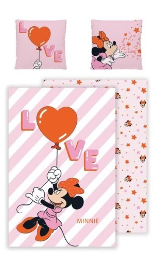 Disney Minnie Mouse dekbedovertrek Love Balloon 140 x 200 cm