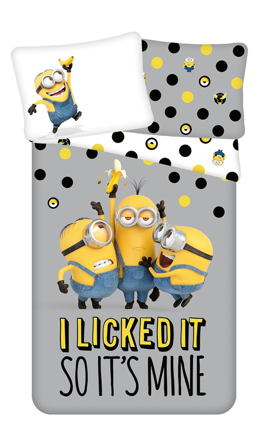 Minions dekbedovertrek I licked it so it&apos;s mine! 140 x 200 cm - Katoen