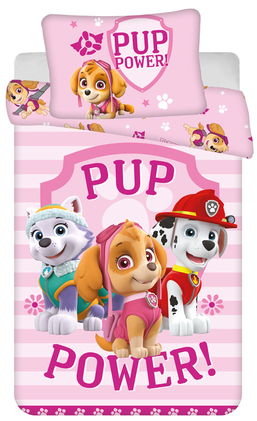 Paw Patrol peuterdekbedovertrek Pup Power - 100 x 135 cm