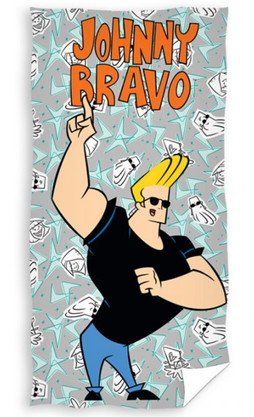 Johnny Bravo strandlaken 70 x 140 cm