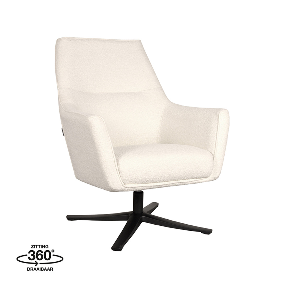 LABEL51 Fauteuil Tod - Ivory - Boucle