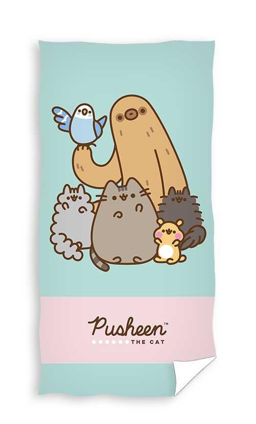 Pusheen strandlaken Friends 70 x 140 cm - Katoen