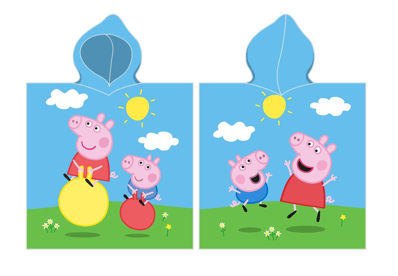 Peppa Pig poncho 55 x 110 cm