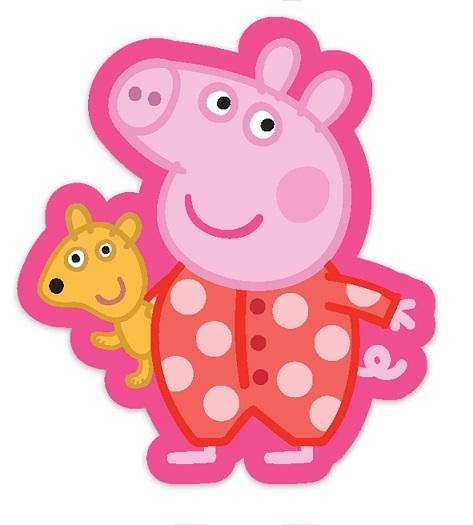 Peppa Pig sierkussen geormd 40X40 cm roze