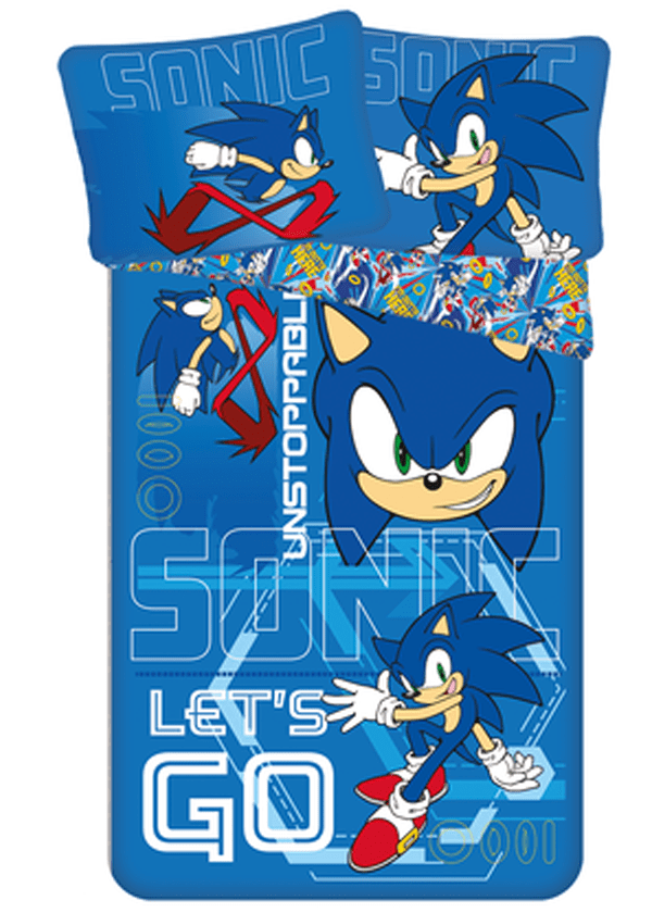 Sonic Dekbedovertrek Let&apos;s Go 140 x 200 cm