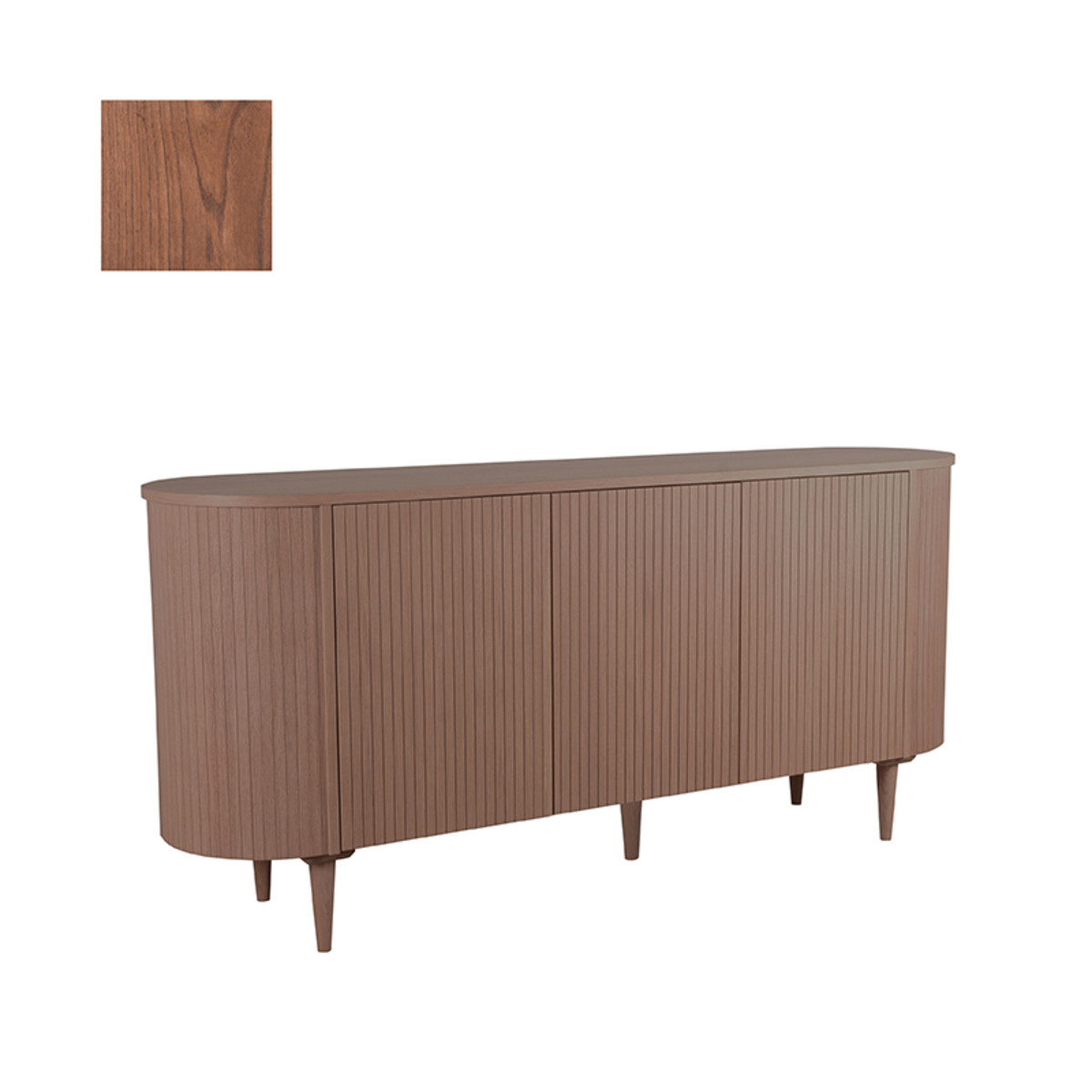 LABEL51 Dressoir Oliva - Walnoot - Eiken - 180 cm