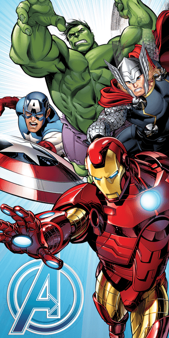 Marvel handdoek hero&apos;s 70 x 140 cm - katoen