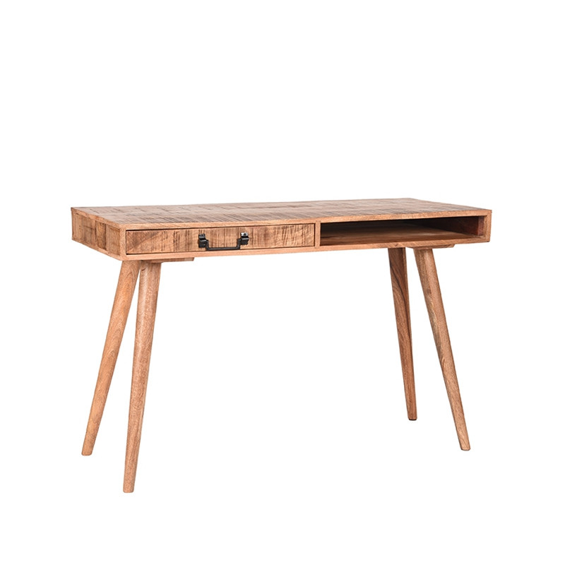 LABEL51 Bureau Steady - Rough - Mangohout - 118x50 cm