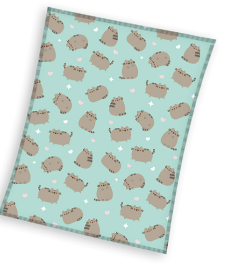 PUSHEEN fleeceplaid meerkleurig 150x200cm