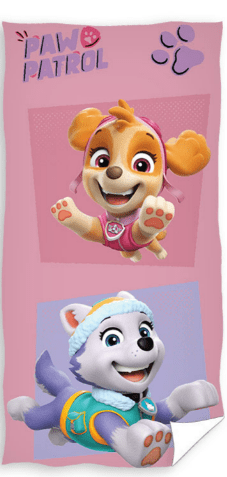 Paw Patrol strandlaken roze 70 x 140cm