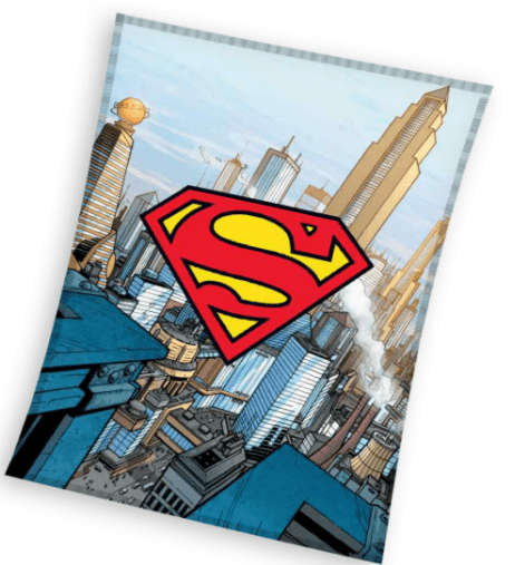 Superman fleece plaid meerkleurig 130x160cm