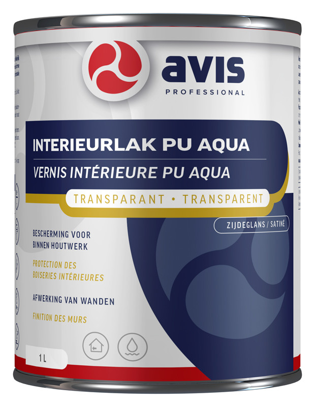 Avis Interieurlak PU Aqua Zijdeglans