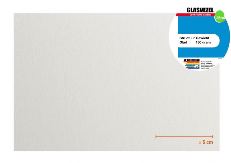 VP Glasvezelbehang Glad # 9101 (130 gram) 50m2