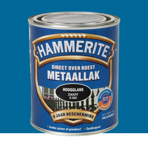 Hammerite Metaallak Hoogglans Standblauw