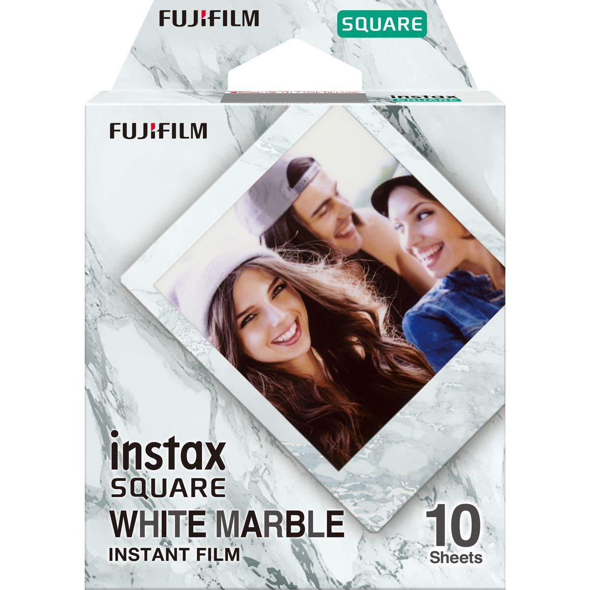 Fujifilm instax square film white marble