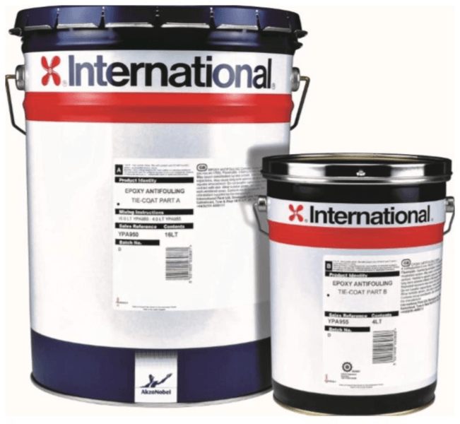 international epoxy tiecoat grijs component a 16 ltr (voor 20 ltr)
