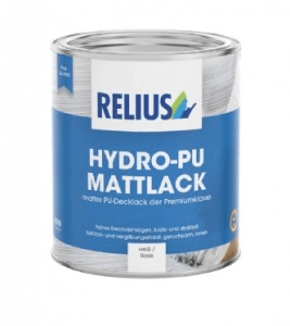 relius hydro-pu mattlack kleur 0.75 ltr