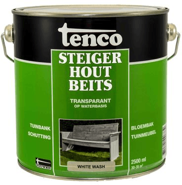 tenco steigerhoutbeits white wash 2.5 ltr