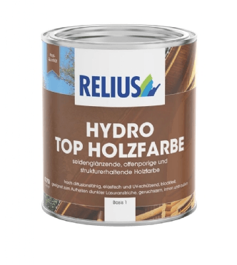 relius hydro top holzfarbe kleur 0.75 ltr