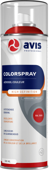 avis colorspray high definition ral 1003 spuitbus 500 ml
