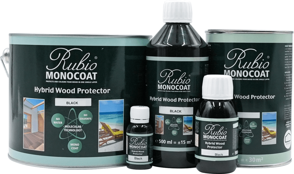rubio monocoat hybrid wood protector black 20 ml