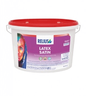 relius latex satin lichte kleur 12.5 ltr
