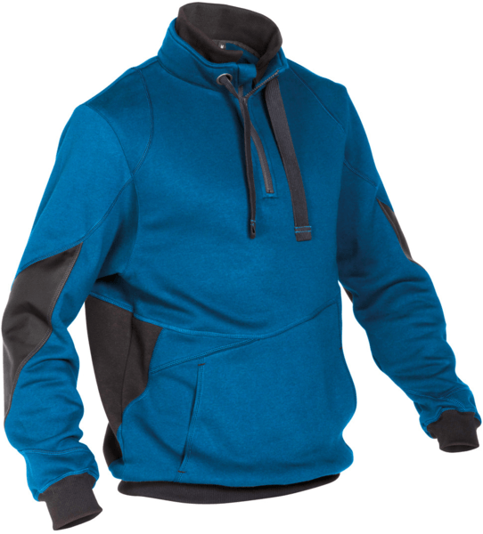 dassy sweater stellar azuurblauw/antracietgrijs xl