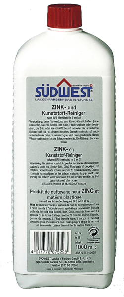 sudwest zink-kunststofreiniger 500 ml