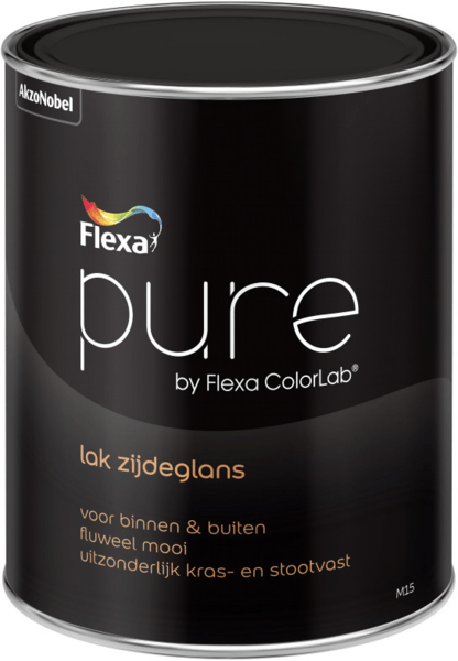 flexa pure lak zijdeglans kleur 0.5 ltr