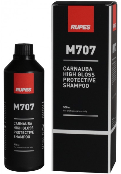 rupes m707 carnauba high gloss protective shampoo 0.5 ltr
