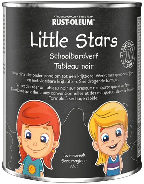 rust-oleum little stars schoolbordverf dansende schoentjes 0.25 ltr