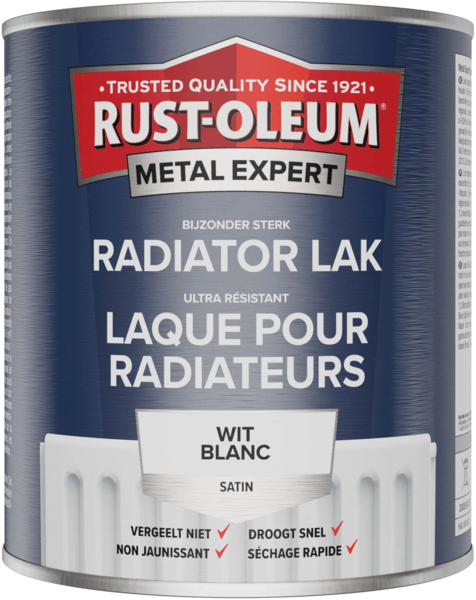 rust-oleum metal expert radiator lak gloss zilver 0.4 ltr spuitbus