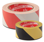 kip 339 pvc-markeringstape geel/zwart 50mm x 66m