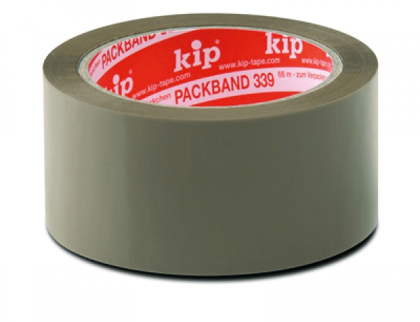 kip 339 pp-verpakkingstape standaardkwaliteit 28 mu transparant 50mm x 66m