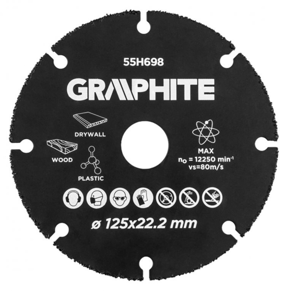 graphite carbide multi wheel 125x22.2mm 55h698
