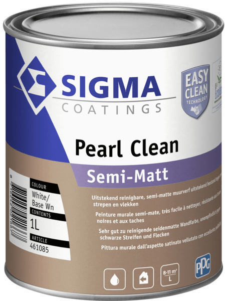 sigma pearl clean semi-matt lichte kleur 10 ltr