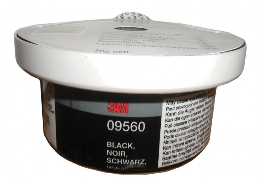 3m controlepoeder zwart 50 gram 09650