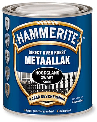 hammerite hoogglans s018 grijs 0.25 ltr