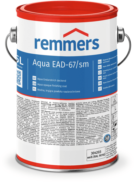 remmers aqua ead-67/sm aflak dekkend ral 7016 kleur 0.75 ltr